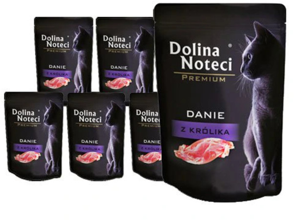 Dolina Noteci dla Kota DANIE Z KRÓLIKA Zestaw Saszetek 85g x 10 ZEST-DNP-KOT-85-K-10