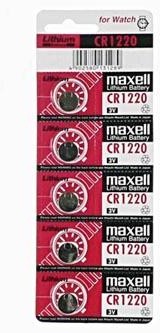 Maxell Baterie litowa konflíková CR1220 3V Maxell blistr 5-pack cena za 1 baterie AB003MALCCB5