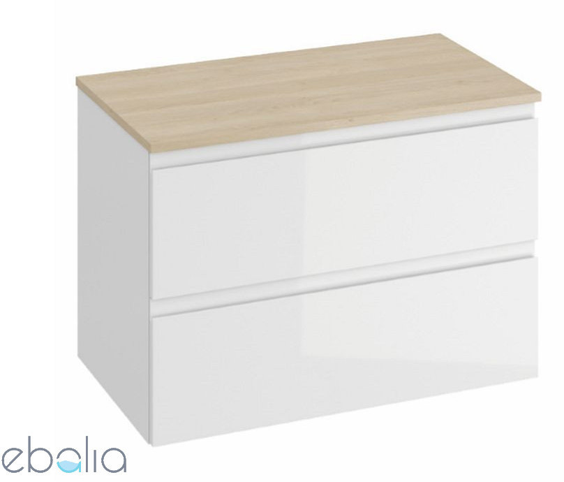 Cersanit Szafka pod umywalkę z blatem 80 biały Moduo S929-008 + S590-023)  S929-008 + S590-023
