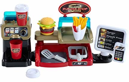 Theo Klein 7310 Burger Shop, wielokolorowy