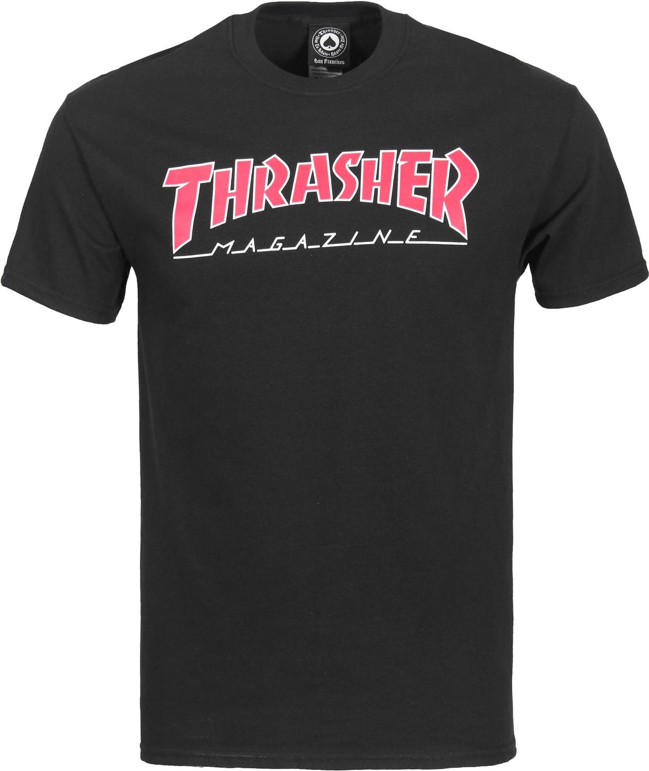 Thrasher t-shirt OUTLINED BLACK