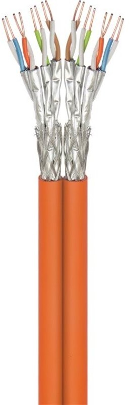 Pro CAT 7A Duplex network cable S/FTP (PiMF) orange. 4040849918919