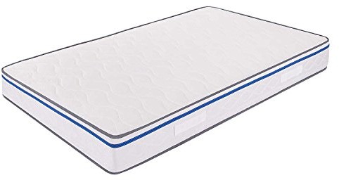 MiaSuite Materac z Memory Foam wysokość 22 cm Easy ortopedyczny, milbendicht, biały, 120 x 200 cm 8057742051113