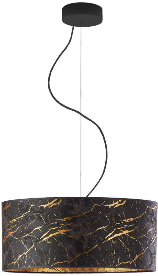 LYSNE Lampa sufitowa opuszczana HAJFA MARMUR fi 40 cm kolor czarny 14529/311 kolor czarny