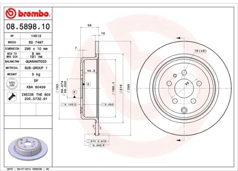 BREMBO 08.5898.10