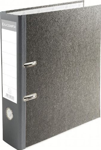 Exacompta 53710e segregator standardowy (wolkenmarmoriert grzbiet, 2 pierścienie, 70 MM, DIN A4) Szary 53710E