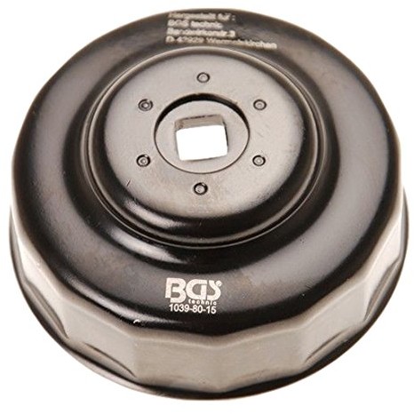 BGS oelfilterkappe, 80 MM X 15 kant, 1039  80  15