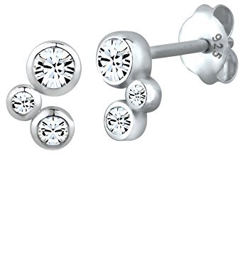 Elli kolczyki damskie srebro wysokiej próby 925 kryształ Swarovskiego, srebro sterling próby 925, srebro 0310351812