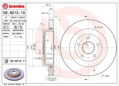 BREMBO 09.N213.11 09.N213.11