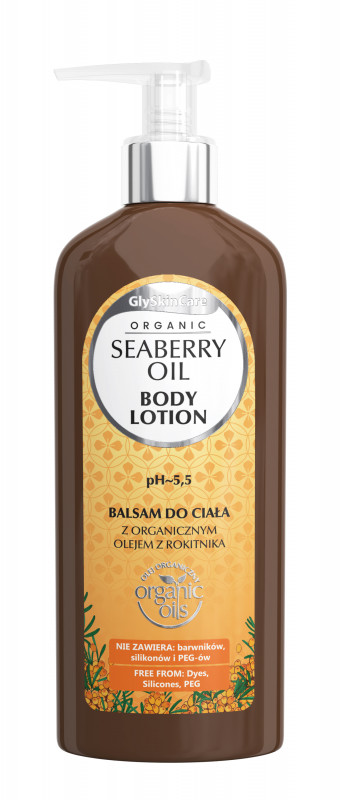 GlySkinCare ORGANIC SEABERRY OIL - BODY LOTION - Balsam do ciała z organicznym olejem z rokitnika GLYCOZRO