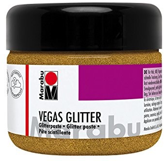 Marabu Błyszczące, efekt pasta Vegas Glitter, 225 ML, Glitter, złoto