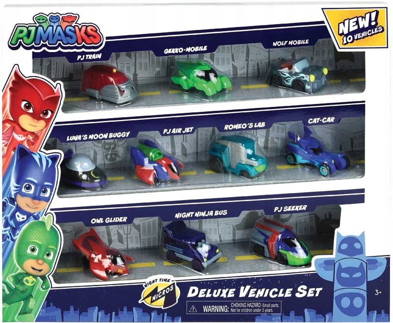 Pidżamersi Zestaw 10 Resoraków Autek Pj Masks
