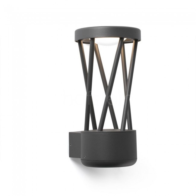 Faro Barcelona Barcelona Twist Lampa ścienna Siwy 1-punktowy Nowoczesny Obszar zewnętrzny Twist Czas dostawy od 10-14 dni roboczych 71285