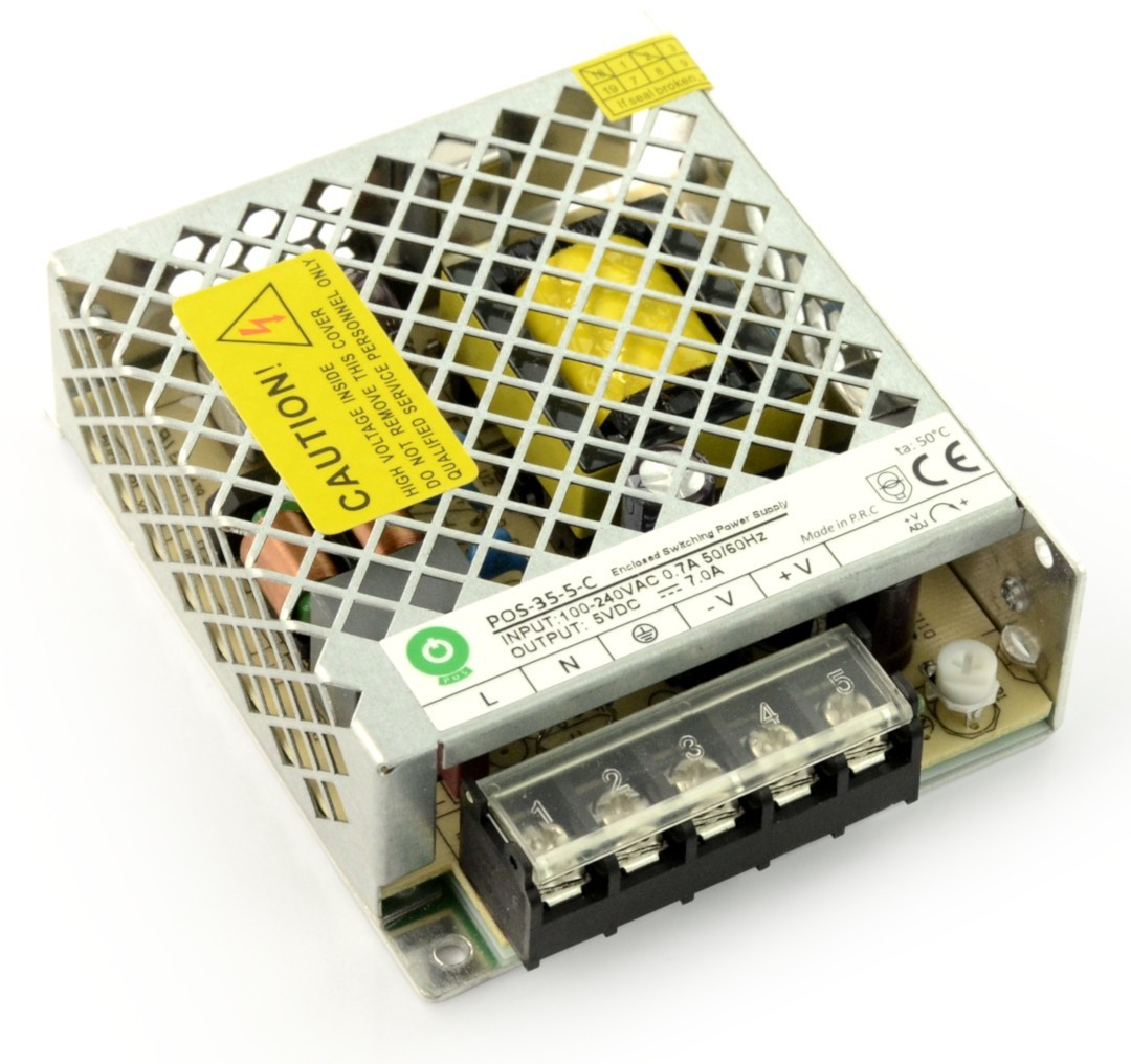 POS OEM Zasilacz montażowy 35-5-C - 5V/7A/35W WAK-12245