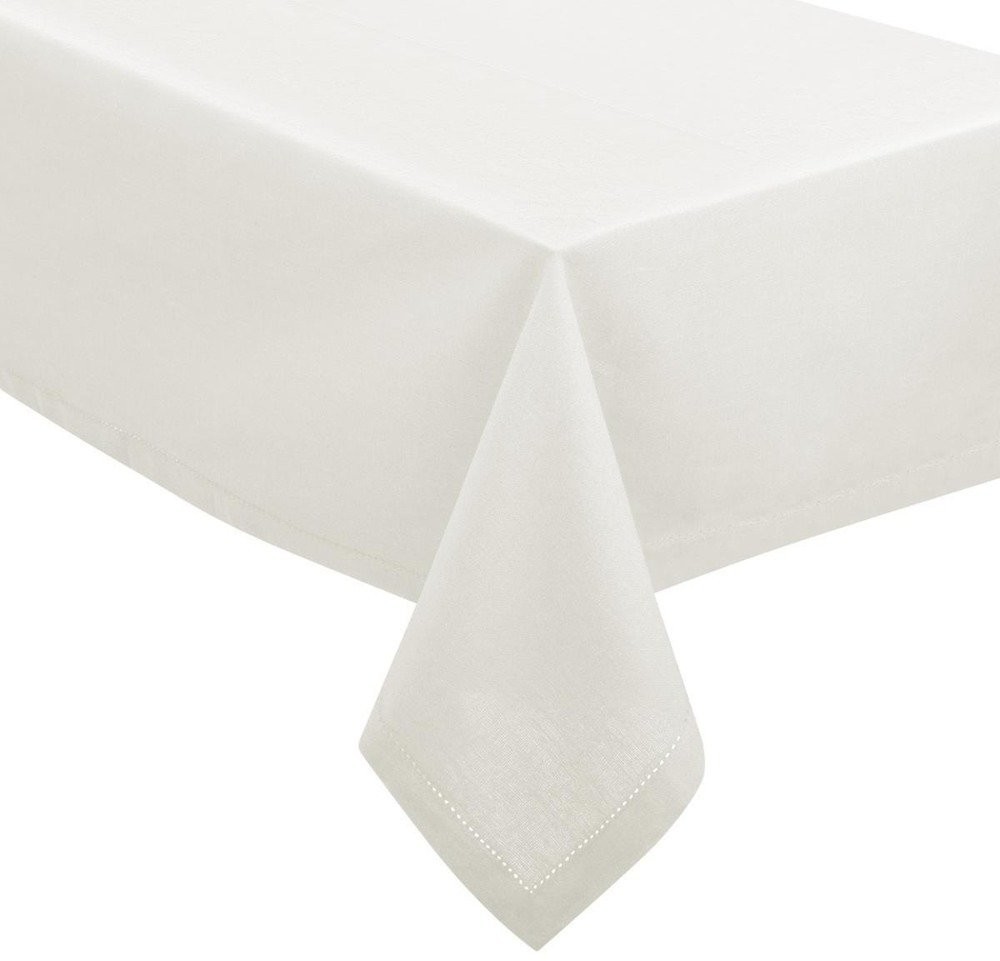 Atmosphera Créateur d'intérieur Atmosphera Créateur dintérieur Prostokątny obrus CHAMBRAY bawełna kolor biały 140x240  B07DWBD1K8