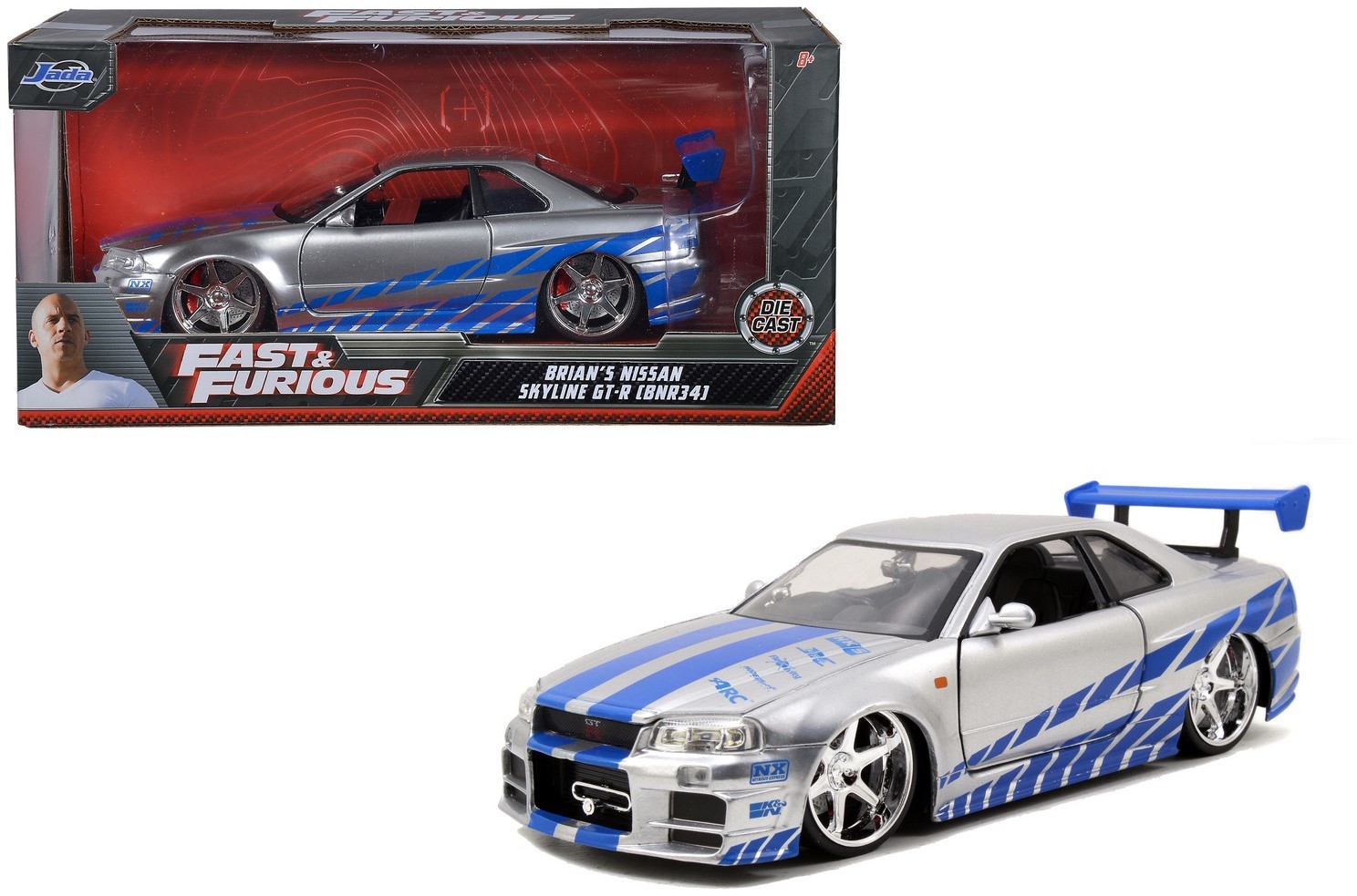 Simba Toys Szybcy i wściekli. Nissan GT-R (R34) 4006333070594