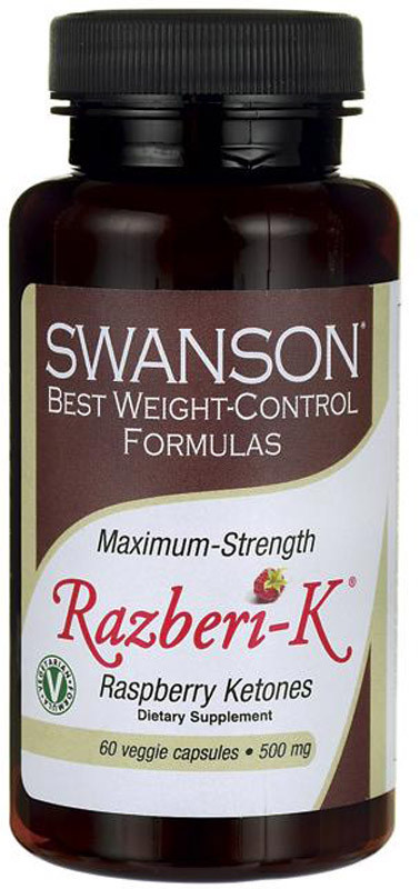 SWANSON Maximum-Strength Razberi-K 500mg 60vegcaps