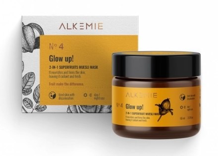 Alkemie Rozjaśniająca maska kojąca do twarzy - Alkemie Glow Up 2 in 1 Superfruits Mask Rozjaśniająca maska kojąca do twarzy - Alkemie Glow Up 2 in 1 Superfruits Mask