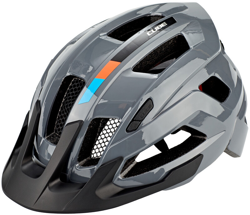 Cube Steep X Actionteam Kask, grey/orange S | 49-55cm 2021 Kaski miejskie i trekkingowe 162800381