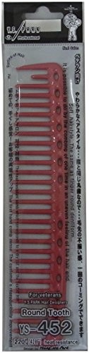 Young Park do strzyżenia włosów grzebień nr 452, kolor czerwony, bardzo daleko gezahn YS-CM452R