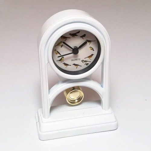 Atrix Mini zegar z wahadłem #AK43 biały AK43W