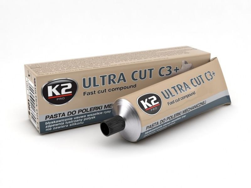 K2 ULTRA CUT C3+ 100g: Pasta do maszynowego polerowania lakieru L001