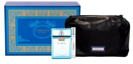 Versace Man Eau Fraiche zestaw Edt 100 ml + Edt 10 ml + Kosmetyczka dla mężczyzn
