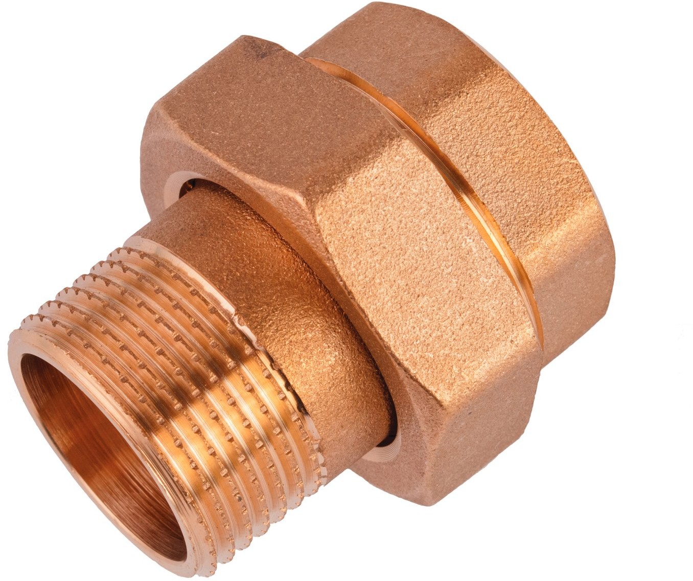 Invena Śrubunek prosty z o-ringiem mosiądz 1