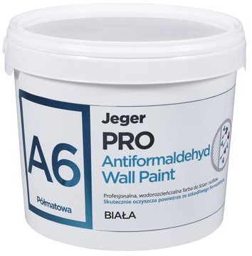 JEGER Farba wewnętrzna Antiformaldehyd Wall Paint 2.5 l biała JEGER