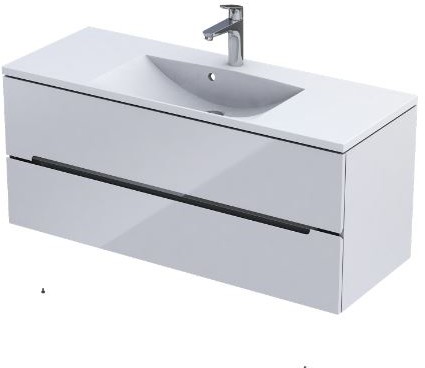 Oristo SILVER UNI szafka podumywalkowa 120 cm, biały połysk, OR33-SD2S-120-1-V3  !!! OR33-SD2S-120-1-V3