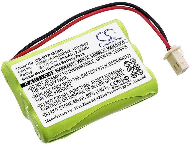 Motorola Cameron Sino MBP481 HRMR03 700mAh 2.52Wh Ni-MH 3.6V Cameron Sino)