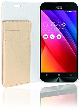 Phonix aszl5bcd Öko-LEDER-pokrowiec do Asus ZenFone 2 Laser do książek 13,9 cm (5,5 cala) (ZE550HD) Złoto ASZL5BCD