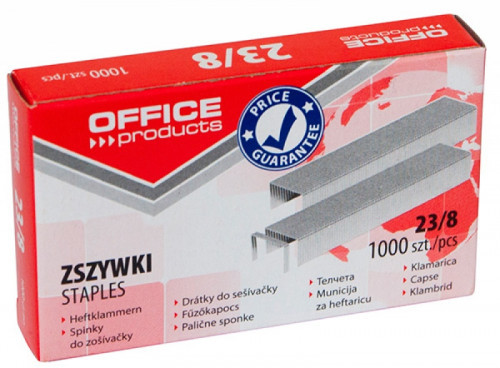 OFFICE PRODUCTS Zszywki OFFICE PRODUCTS 23/8 1000szt 18072329-19