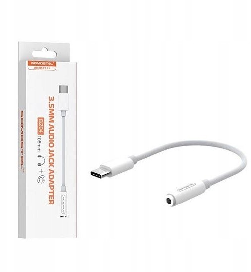 Solidny Adapter Audio przejściówka Usb-c Mini Jack