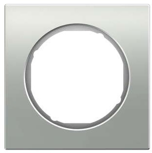 Berker R3 aluminium/biały ramka 1 B_10112274