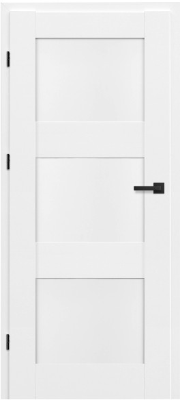 Drzwi pełne Tre 90 lewe białe SBI003841