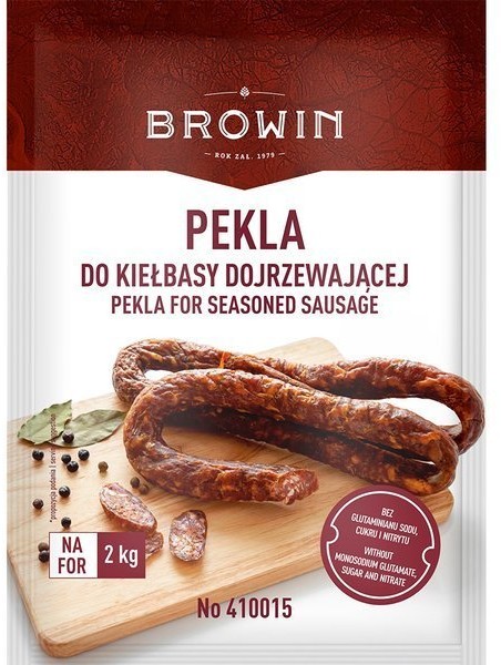 Browin Pekla do kiełbasy dojrzewającej - saletra z mieszanką przypraw