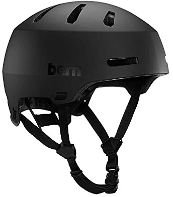 Bern Unisex's Macon 2.0 kask rowerowy, czarny, średni BM20E20MBK2
