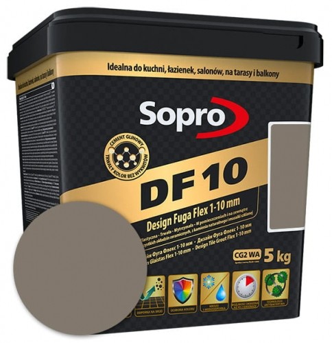 Sopro Fuga elastyczna DF 10 kamienno-szara (22) 2,5 kg