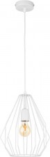 TK Lighting Brylant D24,5 lampa wisząca 1-punktowa biała 2223 TK2223