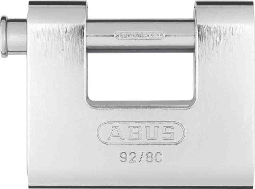 Abus ABUS 20059 Kłódka Mono Block, mosiądz z płaszczem ze stali nierdzewnej, 8521 20059