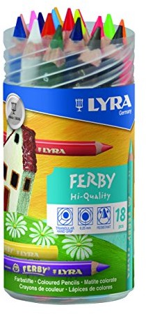 Lyra LYRA Ferby kredki w kartonowym etui, kolor: naturalny, lakierowane 3623180