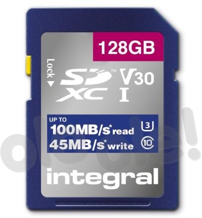 Integral High Speed SDXC V30 UHS-I U3 128GB KC_46999-0