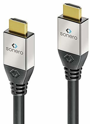 Sonero sonero Premium High Speed kabel HDMI z Ethernetem, 10,0 m, UltraHD / 4K / 60Hz, 18 Gbps, czarny S-HC000-100
