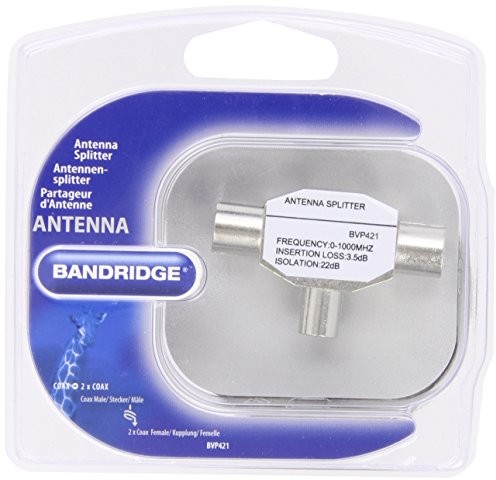 Bandridge BVP421  przewód adaptera (Coax M, 2 X COAX FM, męski/żeński, aluminium, metalowy) BVP420