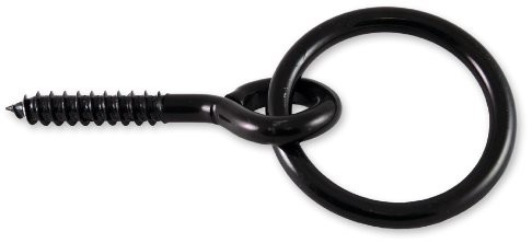 Chapuis chapuis 44557zn śruba oczkowa z pierścieniem i gwintem  stal ocynkowana  M7  średnica wewnętrzna 50 MM  długość 50 MM  czarny