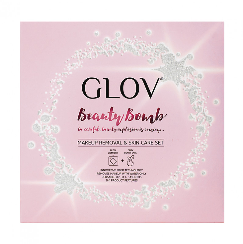 GLOV GLOV - Beauty Bomb - Glov COMFORT + Bunny Ears - Zestaw do oczyszczania i demakijażu GLODIDE