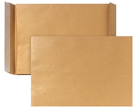 POSTHORN Dno o wyglądzie pnia róg pocztowy 07070610 składana torba z zamkiem, pasek zaklejający, 10 sztuki, C4, 229 X 324 X 40 MM, z papieru typu kraft 130 G, brązowy 07070610