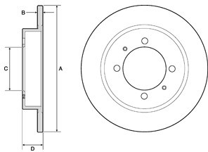 Delphi Tarcza hamulcowa BG3203
