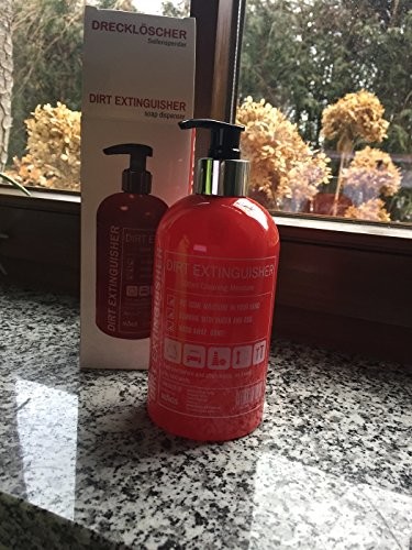 JM Inventions Gaśnica JM brudu dozownik mydła Czerwony 500 ML balsam do kuchni pompa łazienka dozownik na mydło 13854